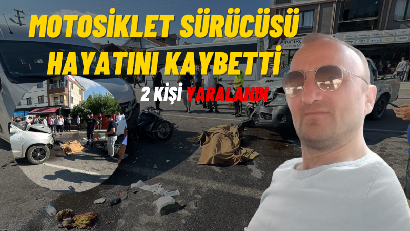 Düzce’de trafik kazası: 1 ölü, 2 yaralı