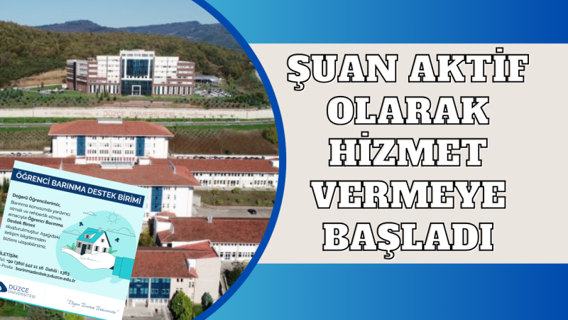 “Öğrenci Barınma Destek Birimi” Kurdu