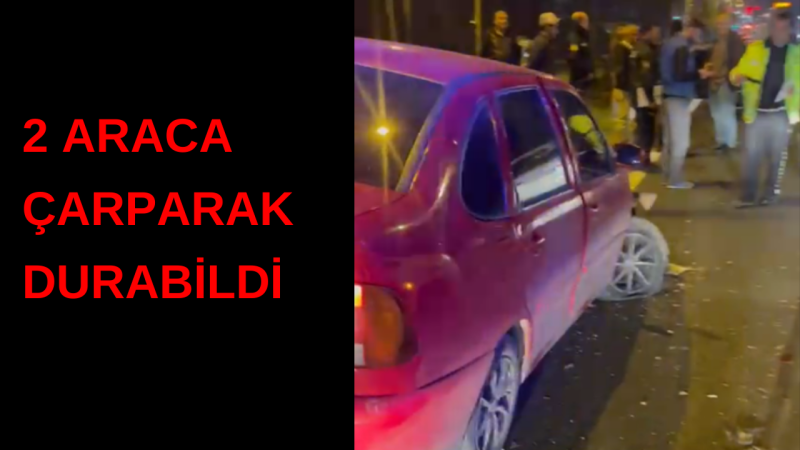ZİNCİRLEME KAZADA 1 KİŞİ YARALANDI