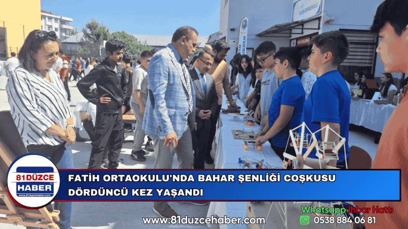 FATİH ORTAOKULU'NDA BAHAR ŞENLİĞİ COŞKUSU DÖRDÜNCÜ KEZ YAŞANDI