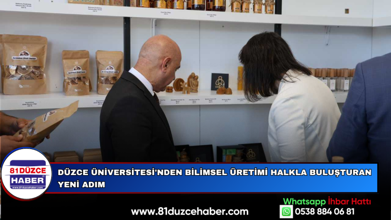 DÜZCE ÜNİVERSİTESİ'NDEN BİLİMSEL ÜRETİMİ HALKLA BULUŞTURAN YENİ ADIM