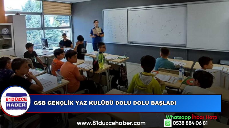 GSB Gençlik Yaz Kulübü Dolu Dolu Başladı