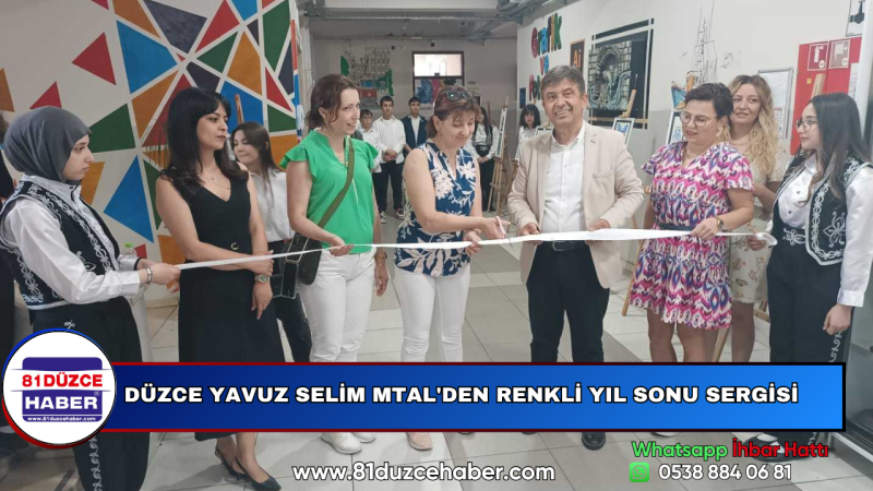 DÜZCE YAVUZ SELİM MTAL'DEN RENKLİ YIL SONU SERGİSİ