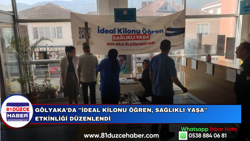 Gölyaka'da ''İdeal Kilonu Öğren, Sağlıklı Yaşa'' Etkinliği Düzenlendi
