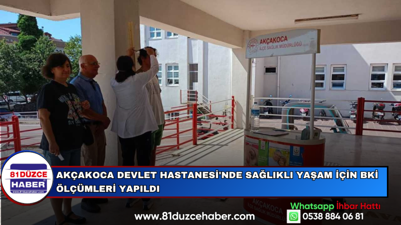 Akçakoca Devlet Hastanesi'nde Sağlıklı Yaşam İçin BKİ Ölçümleri Yapıldı