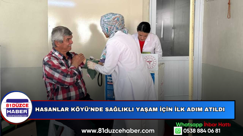 Hasanlar Köyü'nde Sağlıklı Yaşam İçin İlk Adım Atıldı