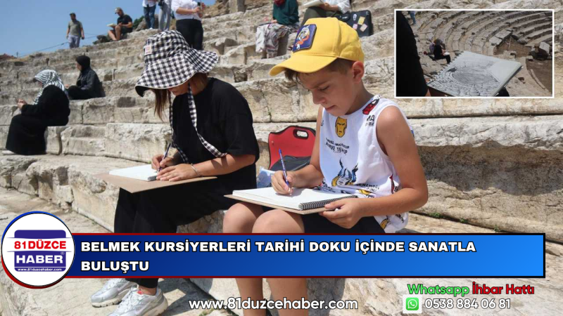 BELMEK Kursiyerleri Tarihi Doku İçinde Sanatla Buluştu