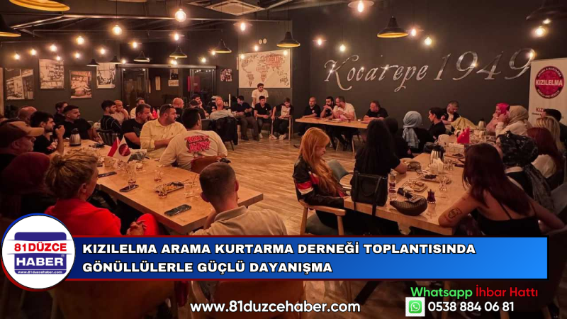 Kızılelma Arama Kurtarma Derneği Toplantısında Gönüllülerle Güçlü Dayanışma