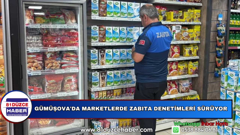 Gümüşova'da Marketlerde Zabıta Denetimleri Sürüyor