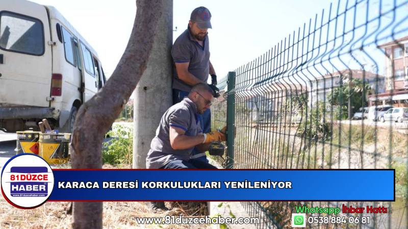 Karaca Deresi Korkulukları Yenileniyor