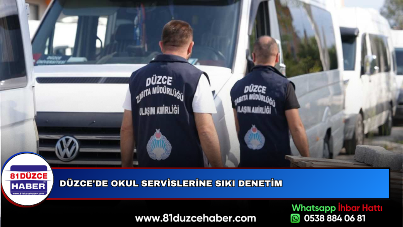Düzce'de Okul Servislerine Sıkı Denetim