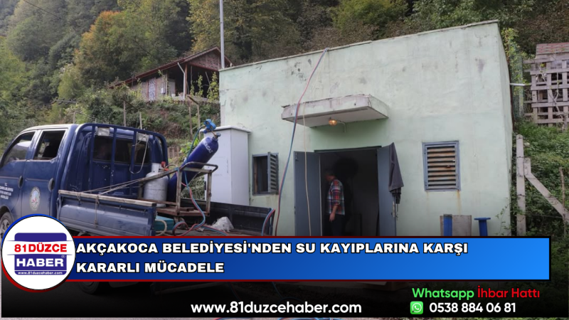 Akçakoca Belediyesi'nden Su Kayıplarına Karşı Kararlı Mücadele