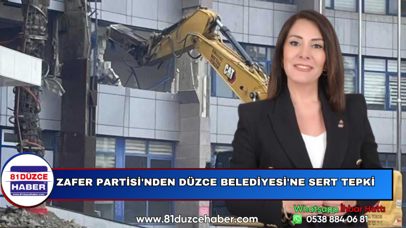 Zafer Partisi'nden Düzce Belediyesi'ne Sert Tepki 