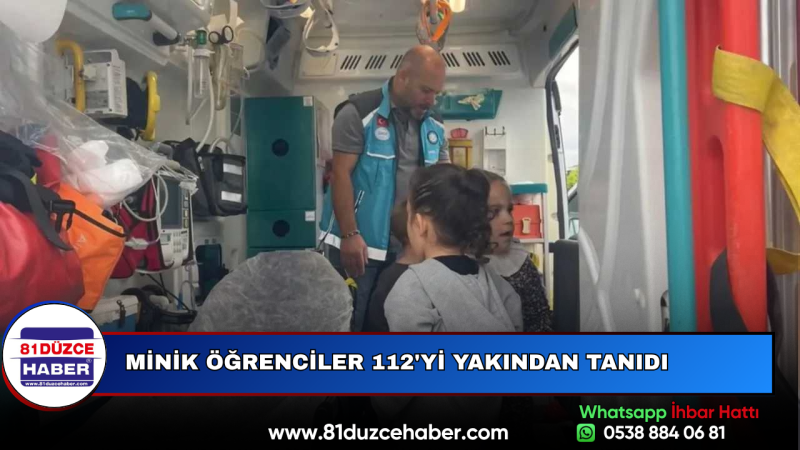 Minik Öğrenciler 112'yi Yakından Tanıdı