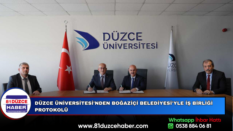 Düzce Üniversitesi'nden Boğaziçi Belediyesi'yle İş Birliği Protokolü