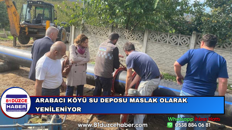 Arabacı Köyü Su Deposu Maslak Olarak Yenileniyor