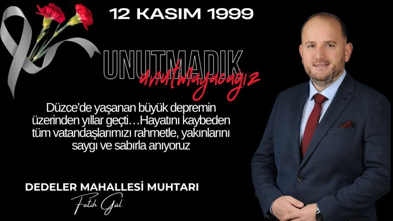 FATİH GÜL  12 KASIM REKLAM İLANI 