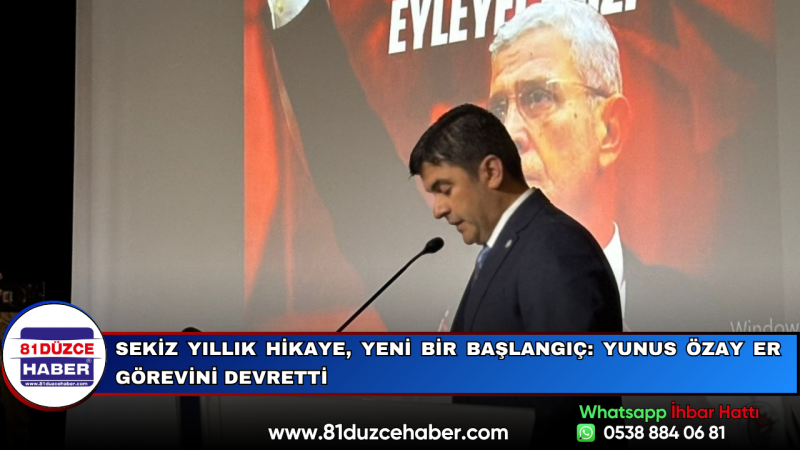 Sekiz Yıllık Hikaye, Yeni Bir Başlangıç: Yunus Özay Er Görevini Devretti
