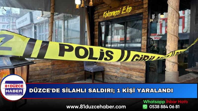 Düzce'de Silahlı Saldırı; 1 Kişi Yaralandı