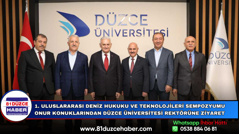 Düzce Üniversitesi Sempozyum Onur Konuklarını Ağırladı