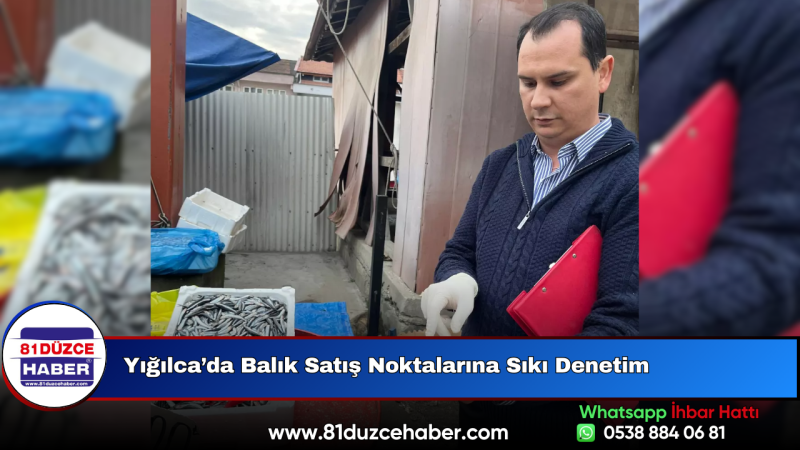 Yığılca’da Balık Satış Noktalarına Sıkı Denetim