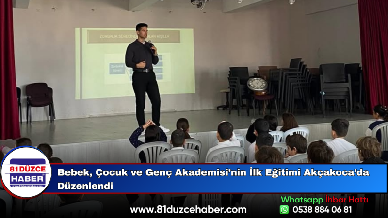 Bebek, Çocuk ve Genç Akademisi’nin İlk Eğitimi Akçakoca’da Düzenlendi