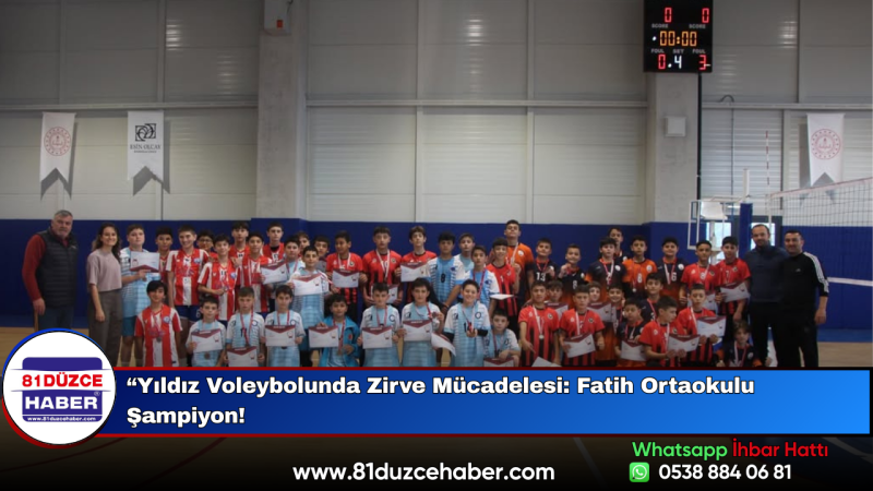“Yıldız Voleybolunda Zirve Mücadelesi: Fatih Ortaokulu Şampiyon!
