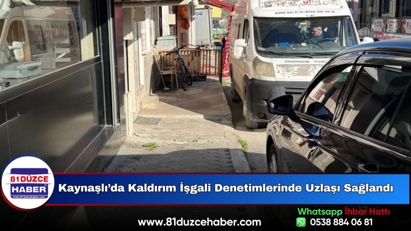 Kaynaşlı’da Kaldırım İşgali Denetimlerinde Uzlaşı Sağlandı