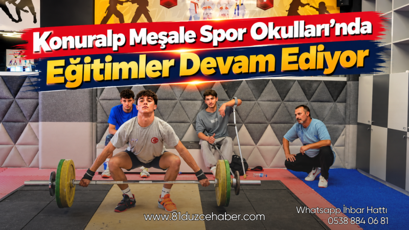 Konuralp Meşale Spor Okulları’nda Eğitimler Devam Ediyor