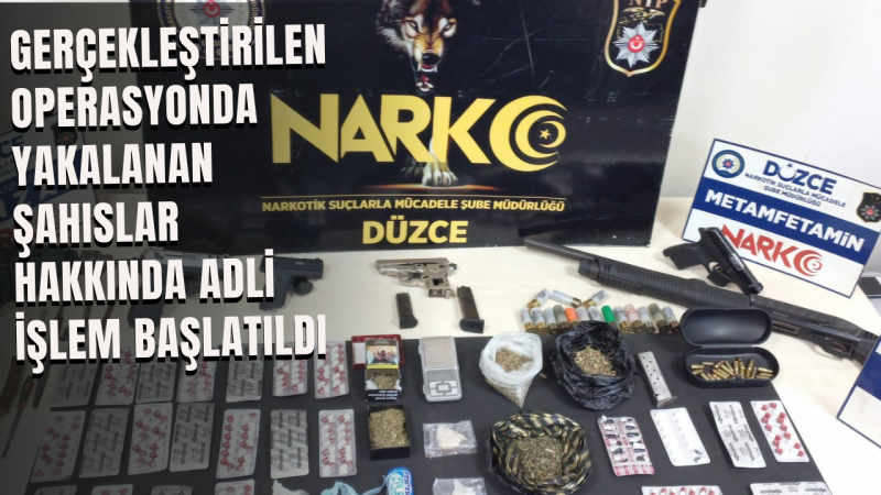 Düzce'de polis ekipleri bir çok adrese şafak operasyonu gerçekleştirdi