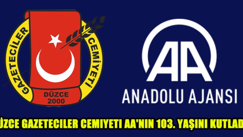 Düzce Gazeteciler Cemiyeti AA'nın 103. yaşını kutladı. 