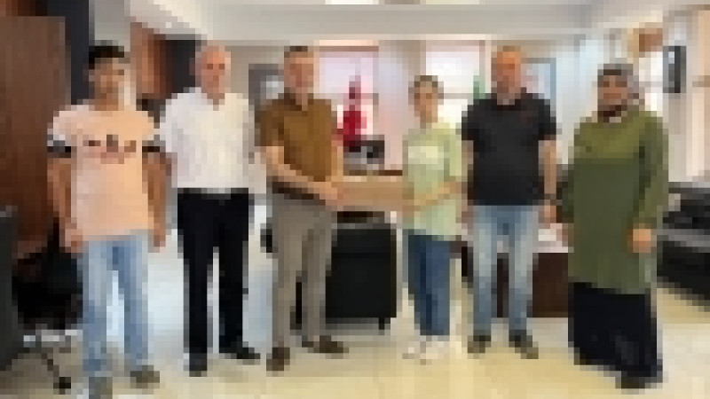 Başkan Yavuz LGS’da tam puan yapan Çetinkaya’yı ağırladı