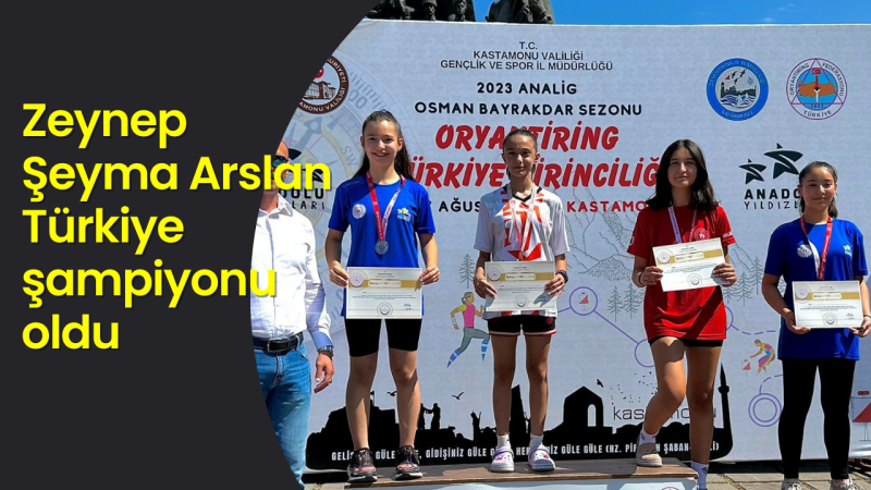 Zeynep Şeyma Arslan Türkiye şampiyonu oldu