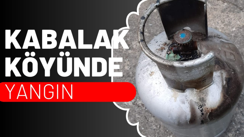 Parlayan tüp yangına neden oldu