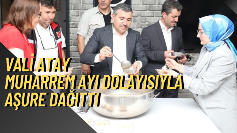 Vali Cevdet Atay huzurevi sakinlerine aşure ikram etti