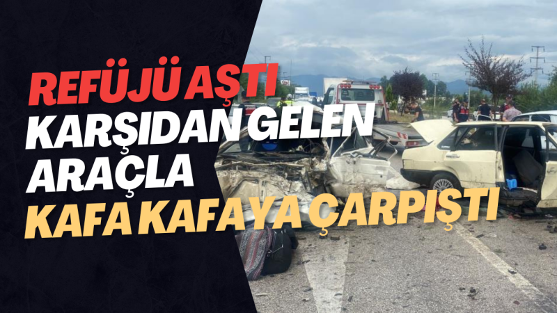 3 ARACIN KARIŞTIĞI KAZADA 2 KİŞİ YARALANDI