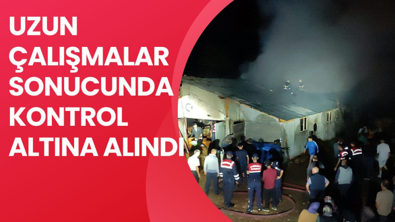 Ahşap işleme atölyesinde yangın