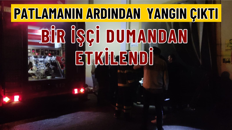 FABRİKADA YANGIN ÇIKTI