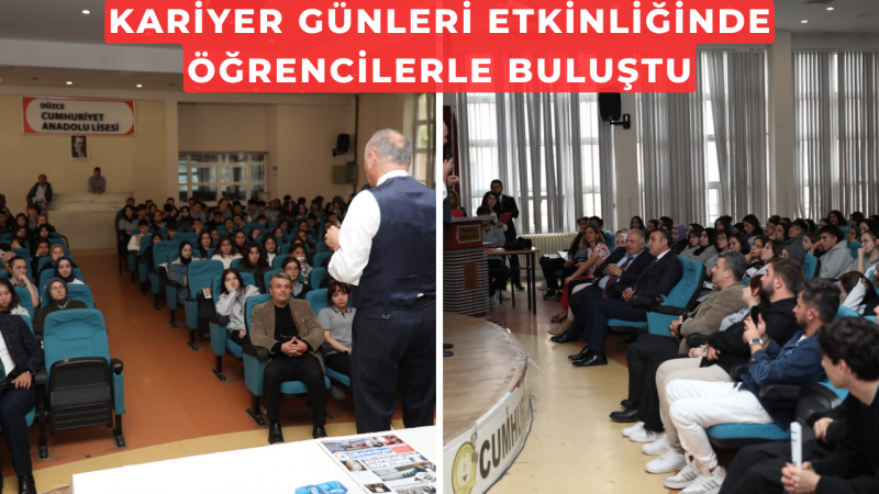 BAŞKAN ÖZLÜ, LİSELİLERLE BİRARAYA GELDİ