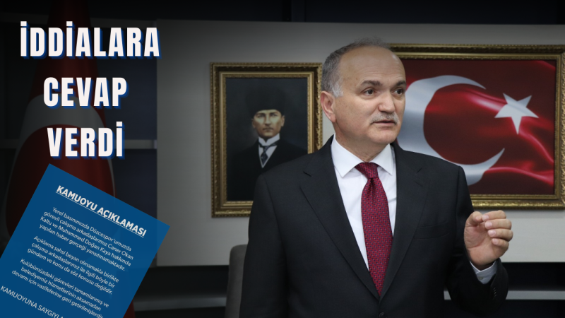 BAŞKAN ÖZLÜ İDDİALARA CEVAP VERDİ