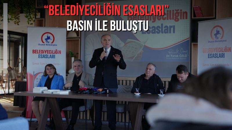 BAŞKAN ÖZLÜ; “BU ÇALIŞMA, SORUNU VE ÇÖZÜMÜ BİR ARADA İŞLEYEN BİR TEZ ÇALIŞMASI NİTELİĞİNDE”