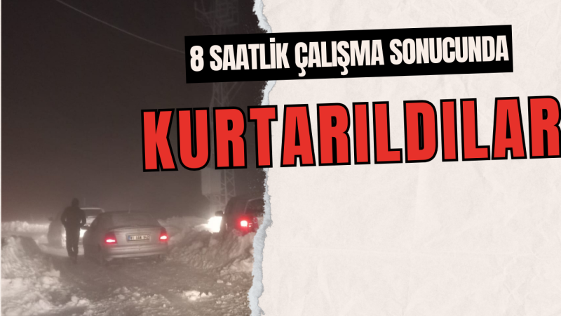 Mahsur Kalan 17 Kişi Kurtarıldı