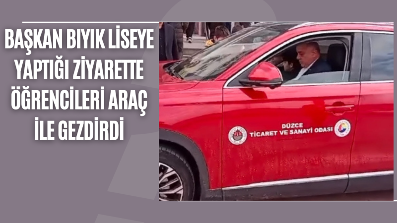 Başkan Bıyık TOGG ile Öğrencileri Gezdirdi