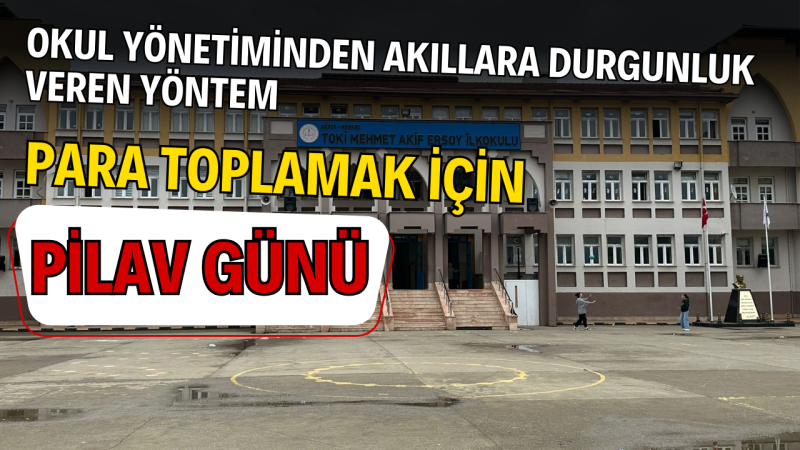 Düzce'de Okul Yönetimi Bağış Almanın Yolunu Bulmuş