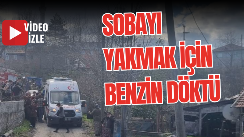 Düzce'de çıkan yangında 1 kişi yanarak yaralandı