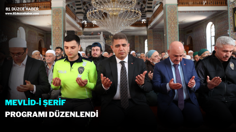 Mevlid-i Şerif Programı Düzenlendi