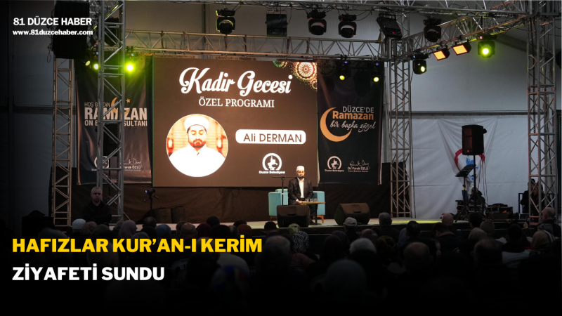 HAFIZLAR KURAN ZİYAFETİ SUNDU