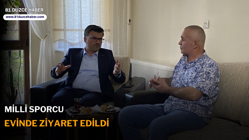 Milli Sporcu Evinde Ziyaret Edildi