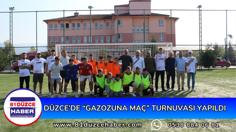 Düzce’de “Gazozuna Maç” Turnuvası Yapıldı