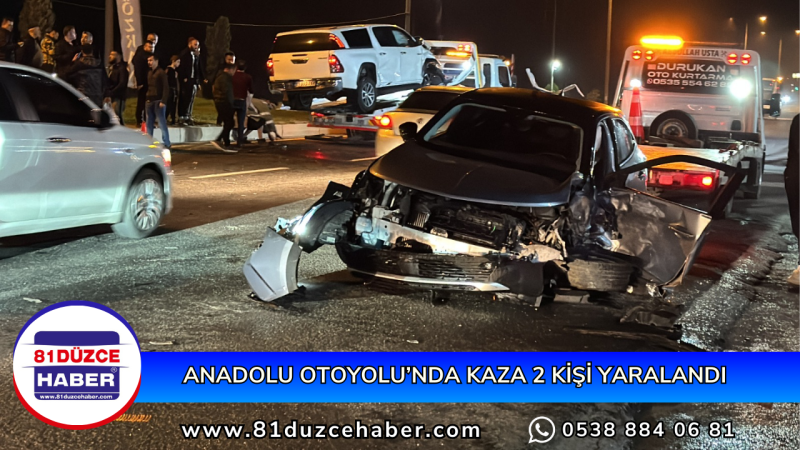 KAYNAŞLI’DA FECİ KAZA ; 4 KİŞİ YARALANDI